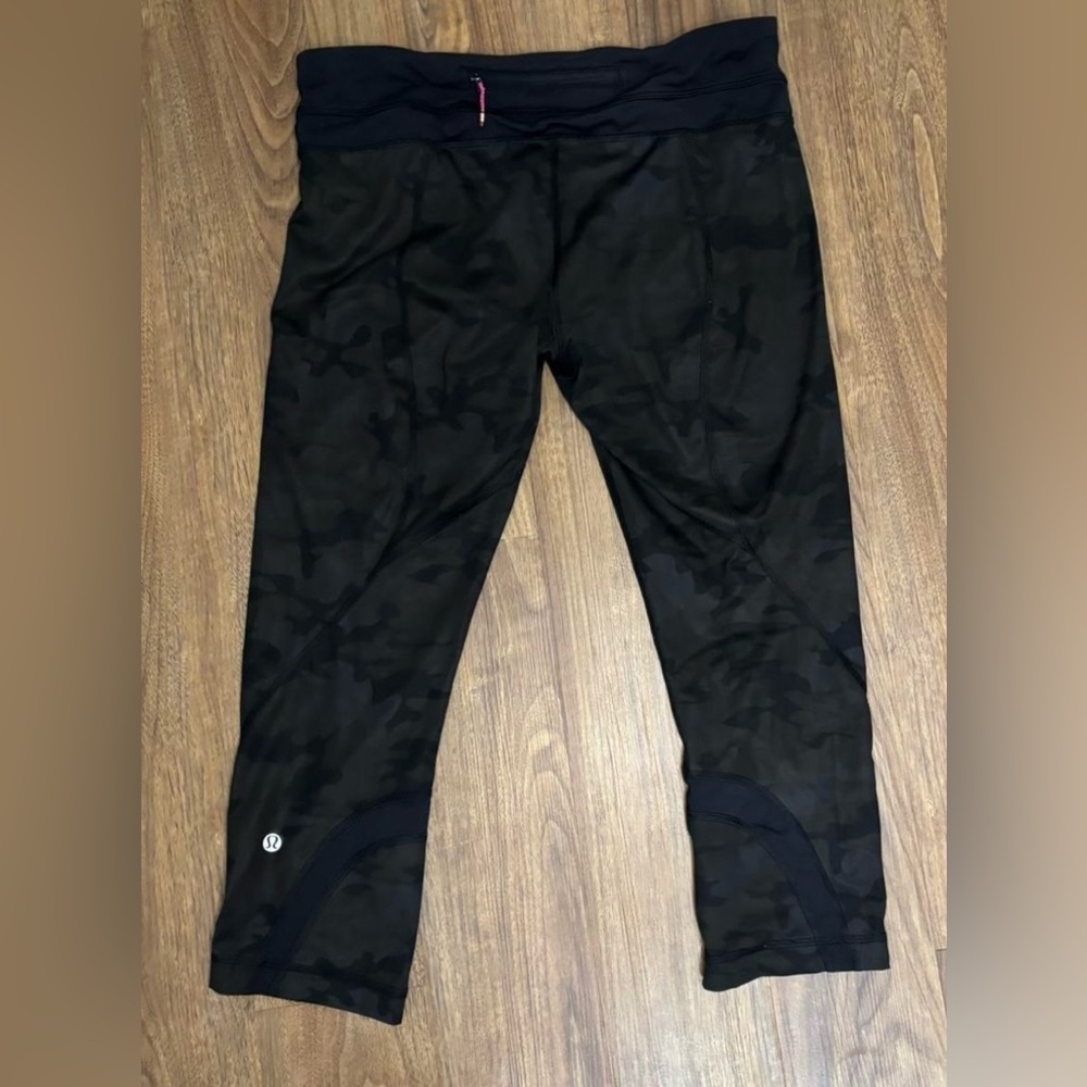 lululemon athletica Black Camo Leggings